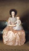 Francisco Goya Countess of Altamira and her Daughter Germany oil painting artist